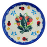 Polish Pottery Plate 4&quot; Spring  Garden Berries UNIKAT