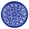 Polish Pottery Plate 4" Winter Blue