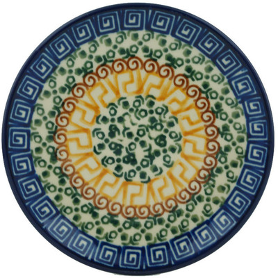 Polish Pottery Plate 5&quot; Grecian Sea