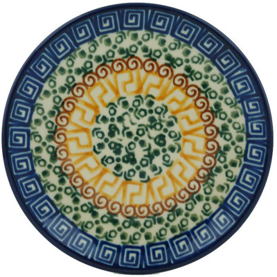 Polish Pottery Plate 5&quot; Grecian Sea