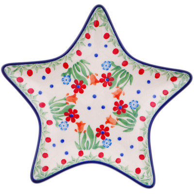 Polish Pottery Plate 6&quot; Babcia&#039;s Garden
