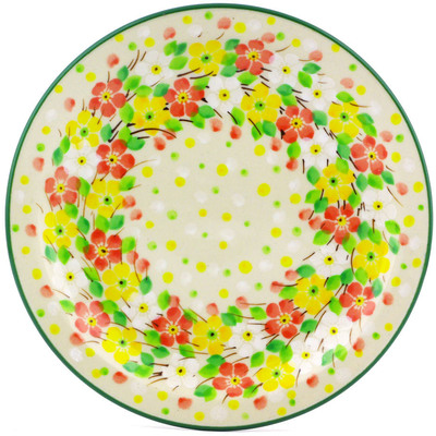 Polish Pottery Plate 6&quot; Blossom Sprinkle UNIKAT
