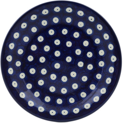 Polish Pottery Plate 6&quot; Blue Eyes