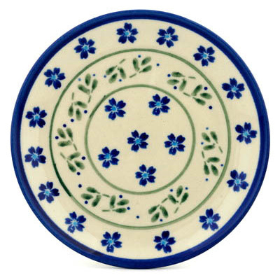 Polish Pottery Plate 6&quot; Daisy Field