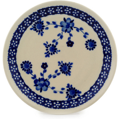Polish Pottery Plate 6" Delicate Poppy