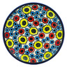 Polish Pottery Plate 6&quot; Flower Freedom