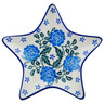 Polish Pottery Plate 6&quot; Flowers In The Snowfall