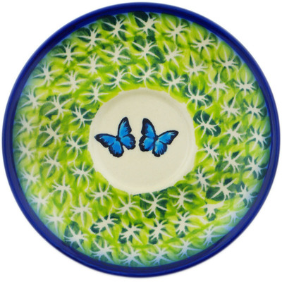 Polish Pottery Plate 6&quot; Flutter Friends UNIKAT