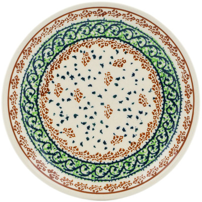 Polish Pottery Plate 6&quot; Garden Gladiolus