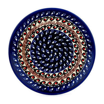 Polish Pottery Plate 6&quot; Midnight Ocean