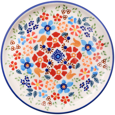 Polish Pottery Plate 6&quot; Polish Spring UNIKAT