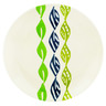 Polish Pottery Plate 6&quot; Retro Green
