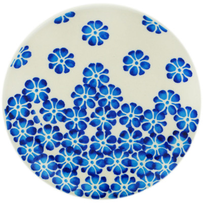 Polish Pottery Plate 6&quot; Tropical Blues
