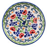 Polish Pottery Plate 6&quot; Wild Poppies UNIKAT