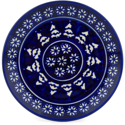 Polish Pottery Plate 6&quot; Winter Night