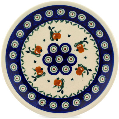 Polish Pottery Plate 7&quot; Apple Pears