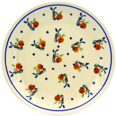 Polish Pottery Plate 7&quot; Apple Pears