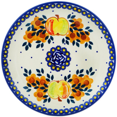 Polish Pottery Plate 7&quot; Apple UNIKAT