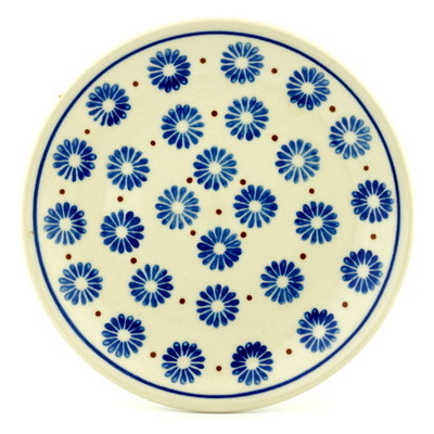 Polish Pottery Plate 7" Aster Blues