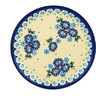 Polish Pottery Plate 7&quot; Aster Patches