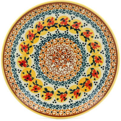 Polish Pottery Plate 7&quot; Autumn Festival