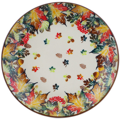 Polish Pottery Plate 7&quot; Autumn Wind UNIKAT