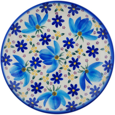 Polish Pottery Plate 7&quot; Azure Field UNIKAT