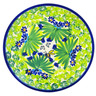 Polish Pottery Plate 7&quot; Bees A&#039;buzz UNIKAT