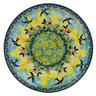 Polish Pottery Plate 7" Birds In The Sunset UNIKAT