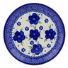 Polish Pottery Plate 7&quot; Bleu-belle Fleur
