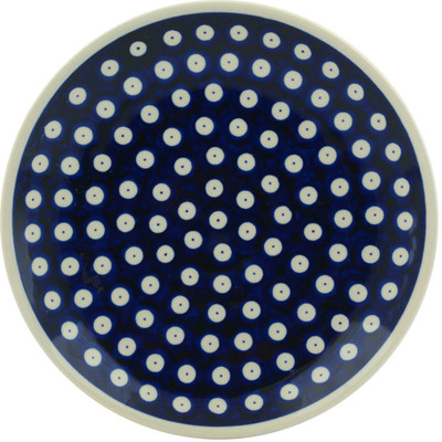 Polish Pottery Plate 7&quot; Blue Eyes