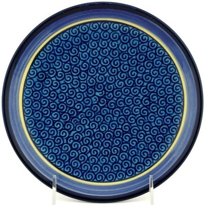 Polish Pottery Plate 7" Blue Galaxy