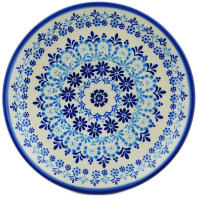 Polish Pottery Plate 7&quot; Blue Magnificence