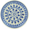 Polish Pottery Plate 7&quot; Blue Pattern
