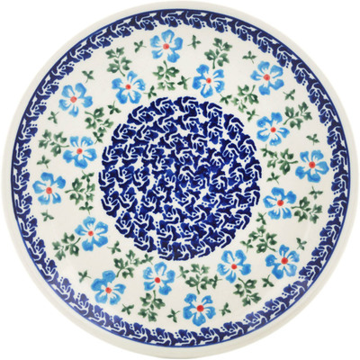 Polish Pottery Plate 7" Blue Summer