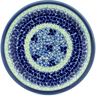 Polish Pottery Plate 7&quot; Blue Waltz