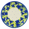 Polish Pottery Plate 7&quot; Blueberries Season UNIKAT