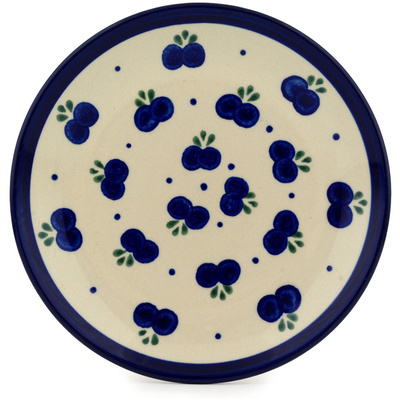 Polish Pottery Plate 7&quot; Blueberry Hill