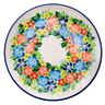 Polish Pottery Plate 7&quot; Bright Wildflowers UNIKAT