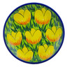 Polish Pottery Plate 7&quot; Buttercup Bliss UNIKAT