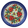 Polish Pottery Plate 7&quot; Cardinal&#039;s Home UNIKAT