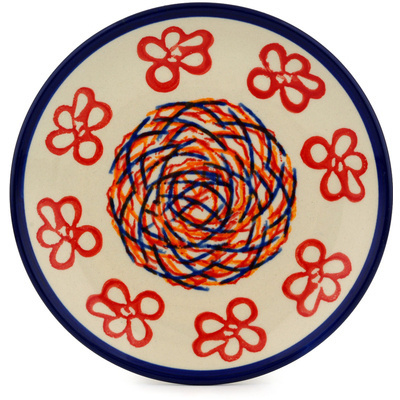 Polish Pottery Plate 7&quot; Childs Play