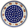 Polish Pottery Plate 7&quot; Country Apple Peacock