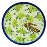 Polish Pottery Plate 7&quot; Country Bee UNIKAT