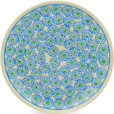 Polish Pottery Plate 7&quot; Daisies