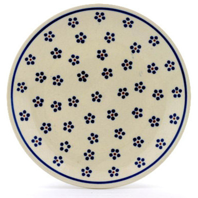 Polish Pottery Plate 7&quot; Daisy Dots