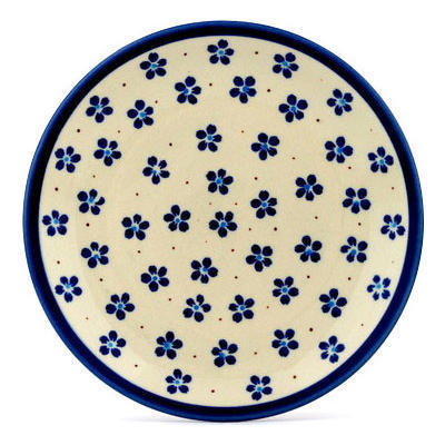 Polish Pottery Plate 7&quot; Daisy Field