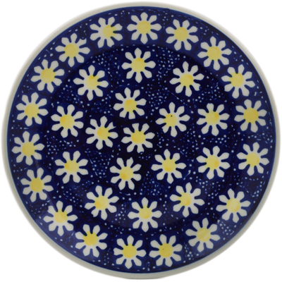 Polish Pottery Plate 7" Daisy