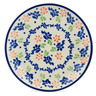 Polish Pottery Plate 7&quot; Diamond Daisy