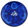 Polish Pottery Plate 7&quot; Divine Cobalt UNIKAT